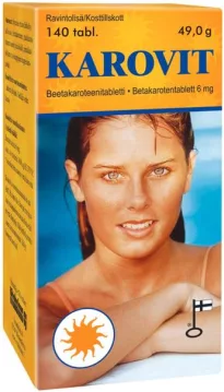 Karovit Beetakaroteeni 6mg A-vit.140tabl