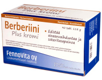 Fennovita Berberiini Plus Kromi 90 tabl. ravintolisä