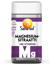 Sana-Sol magnesiumsitraatti+B6 120tab