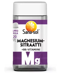 Sana-Sol magnesiumsitraatti+B6 120tab