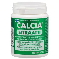 Calcia Sitraatti + D3 vit.179gr 160tab 