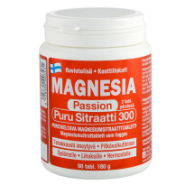 Magnesia Passion Puru Sitraatti 90tabl  180g
