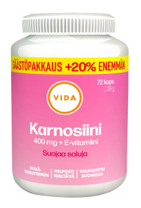 Vida Karnosiini+E-vitamiini 72kaps