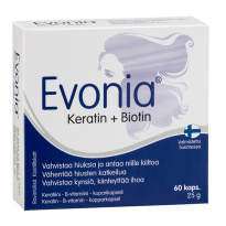 Evonia Keratin + Biotin, 60 kaps
