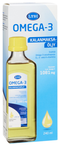 LYSI Omega-3 kalanmaksaöljy 240 ml
