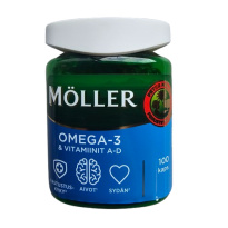 Möller Omega-3 + vitamiinit A-D 100kaps