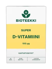 Bioteekki Super D-vitamiini 100mg 60 kap