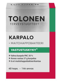 Tolonen Karpalo+maitohappobakteeri 60kap