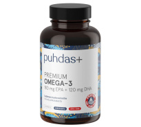 Puhdas+ Omega-3 180mg EPA+120mg DHA 160 kaps 112g