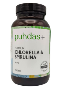 Puhdas+ Chlorella & Spirulina 260tbl