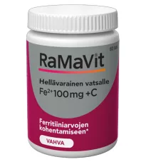 Bioteekki Ramavit Rauta 100 mg 60 tabl.