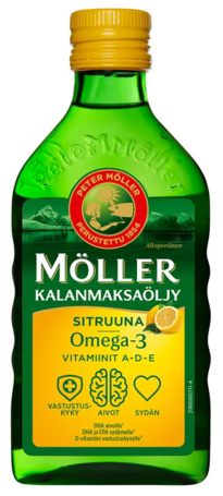 Möller Kalanmaksaöljy 250ml Sitruuna