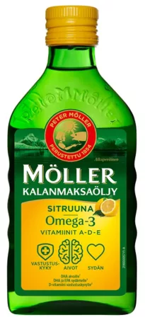 Möller Kalanmaksaöljy 250ml Sitruuna