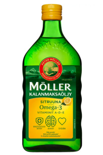 Möller Kalanmaksaöljy 500ml Sitruuna