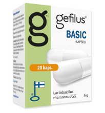 Gefilus Basic Maitohappobakteeri 20 kapselia