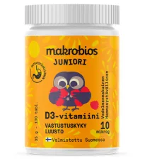 Makrobios Juniori D3-vitam 10mg 100tabl