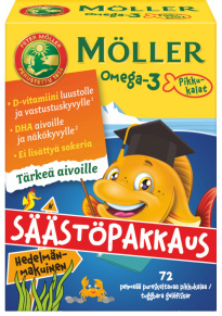 Möller Pikkukalat Omega-3, 72 kpl 