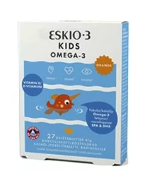 Eskio-3 kids chewable+vitamin D 27 tabl