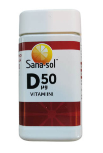 Sana-sol D-vitamiini 50æg 150tabl
