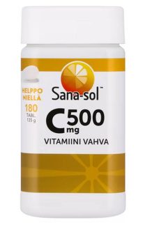 Sana-Sol Vahva C-vitamiini 500mg 180tab