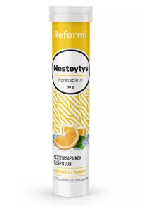 Reformi nesteytysporetabletti mg+C+B+niasiini appelsiini 20tabl