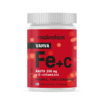 Makrobios Vahva Rauta 100mg+ C vitamiini 60 tablettia 30g