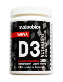Makrobios D-vitamiini,salmiakki 53g100tb