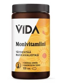 Vida Monivitamiini ravintolisä 120 tabl 98g