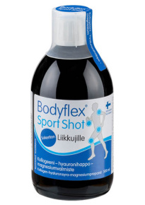 Bodyflex Sport Shot Kollageeni-hyauronihappo-magnesiumvalmiste 500 ml