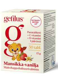 Gefilus D purutabl mans vanilja 30kpl/13g