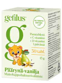 Gefilus D purutabl pääry vanilj 30kpl/13g