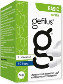 Gefilus Basic maitohappobakteria 50 kaps.