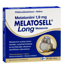 Melatosell Long 1,9 mg Melatonin 60 tabs