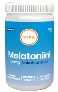 Vida Melatoniini 1,9mg imeskelt&#228;v&#228; 90tab
