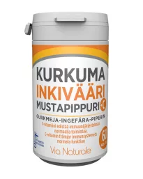 Kurkuma-inkivääri-mustapippuri+ C 60tab