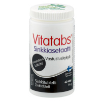 Vitatabs Sinkkiasetaattti Lakritsi 60 tabl.