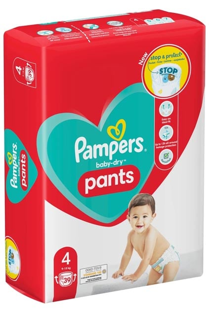 Pampers Baby Dry Pants S4 9-15 kg 39 kpl