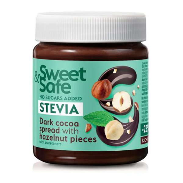Sly Sweet&amp;Safe Kaakao-Hasselp&#228;hkin&#228;levite 220g Stevia
