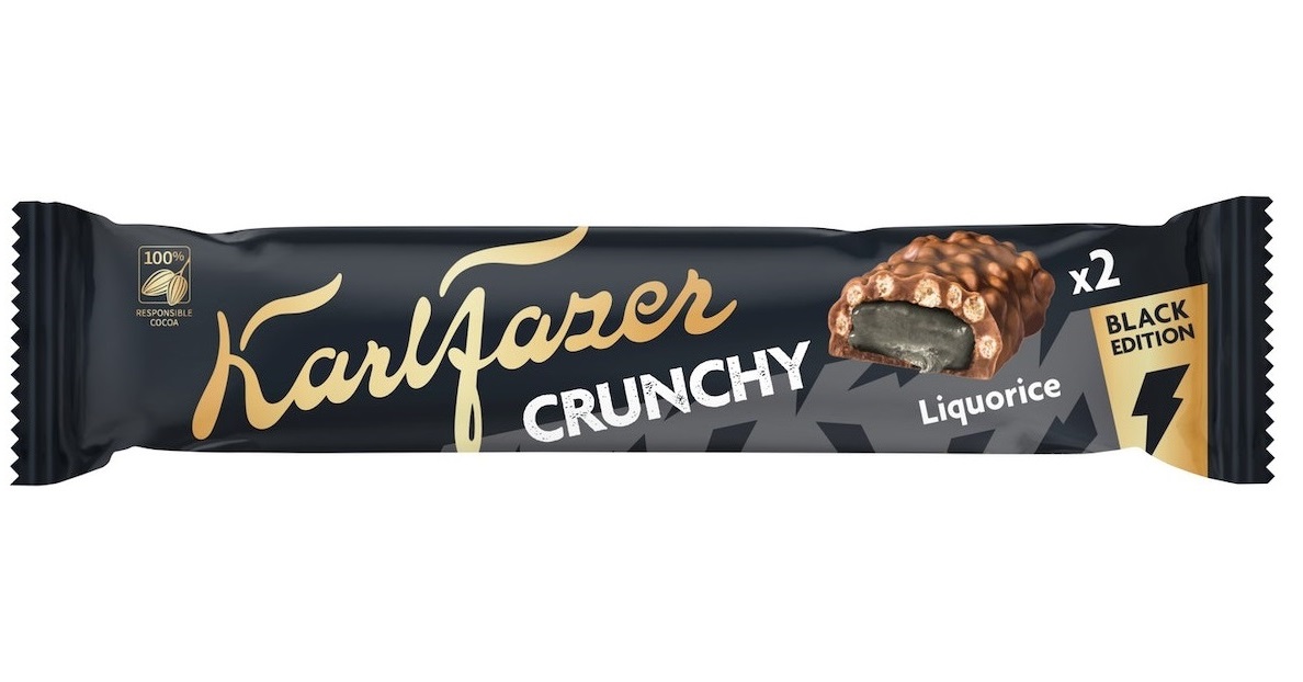 Fazer Crunchy suklaapatukka 55g Black Edition&#160;
