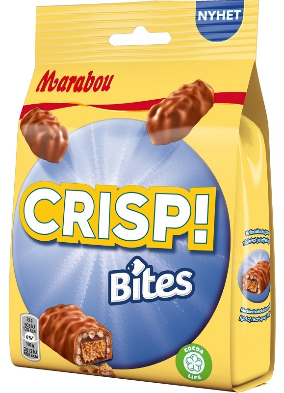 Marabou Crisp Bites suklaapatukat 140g