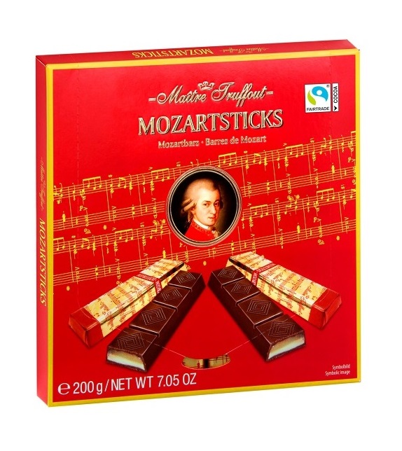M.T Mozart Tumma Suklaa Marsipaani 200g
