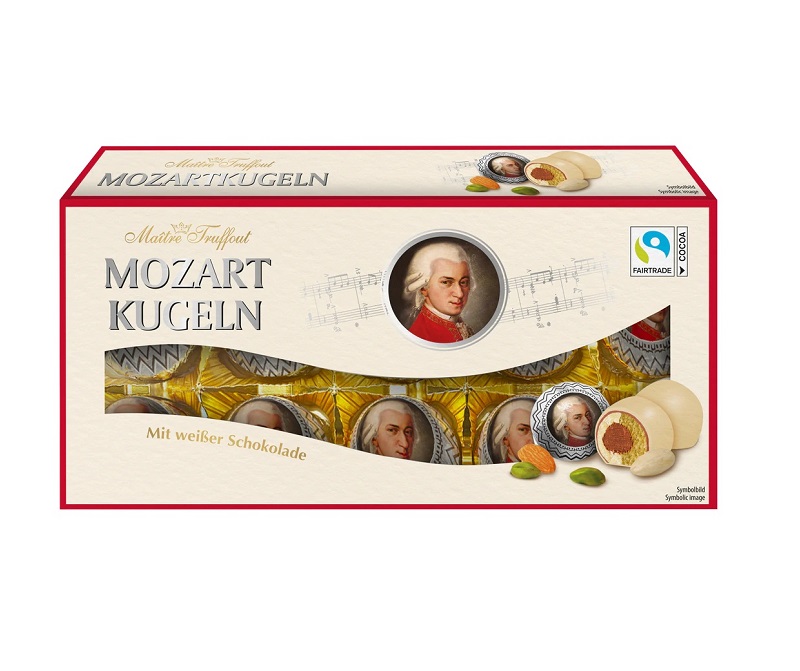 Mozart-pallot valkosuklaalla 200g