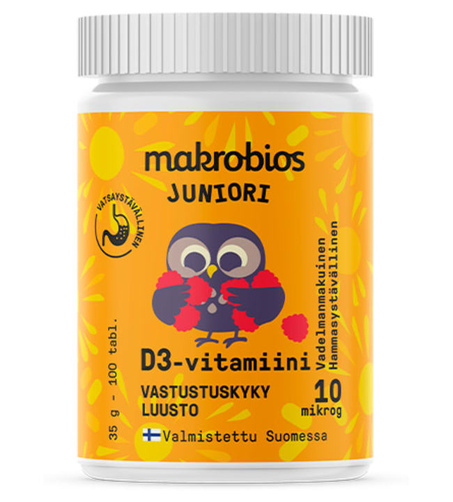 Makrobios Juniori D3-vitam 10mg 100tabl
