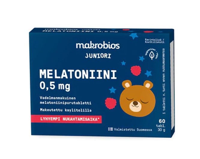 Makrobios Juniori Melatoniini 0,5mg 60t