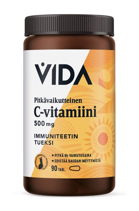 Vida C-vitamiini pitkävaikutteinen 500mg