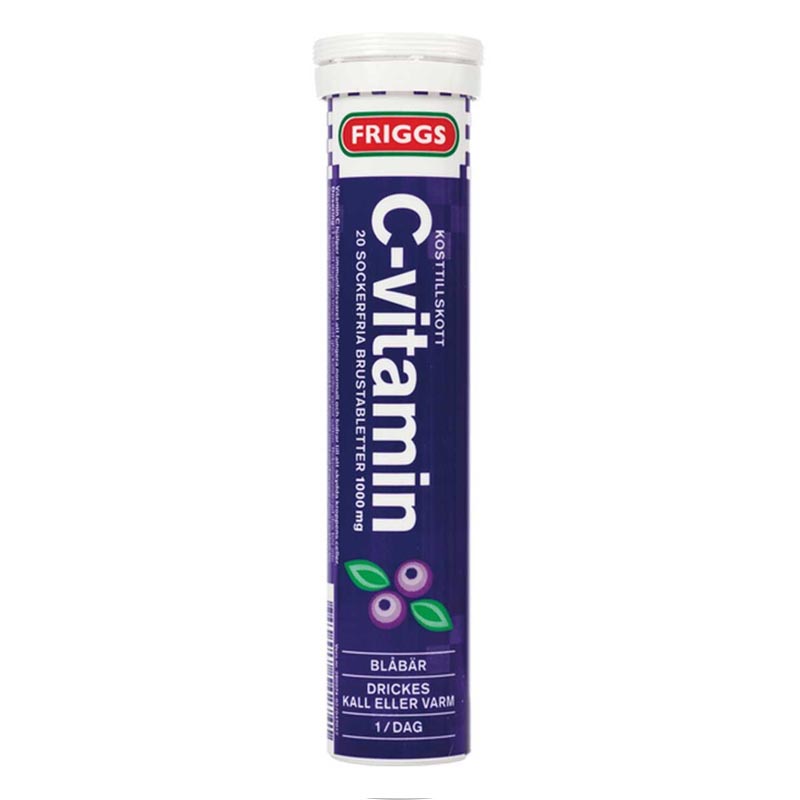 Friggs C-vitamiini Pore 1000mg Mustikka