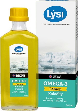 LYSI Omega-3 Lemon kalaöljy 240ml