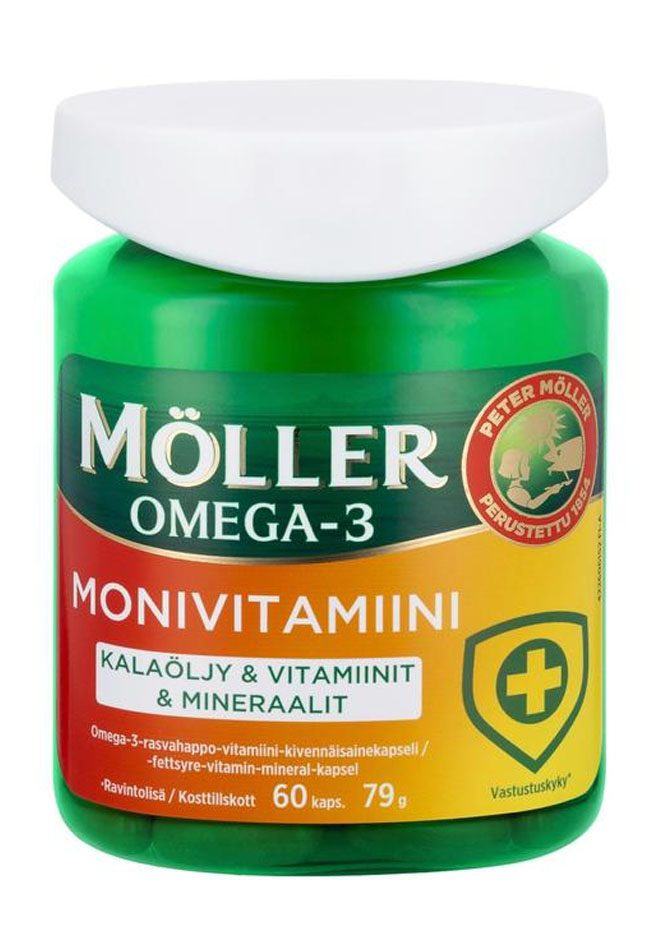 Möller Omega-3 Monivitamiini 60kaps