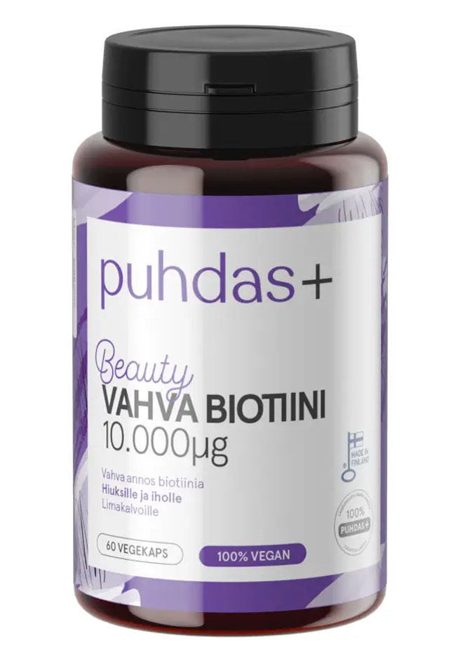 Puhdas+ Biotiini 10000 µg 60 kaps.