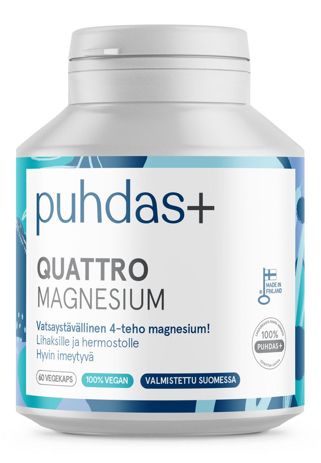 Puhdas+ Quattro Magnesium 60 vegekaps